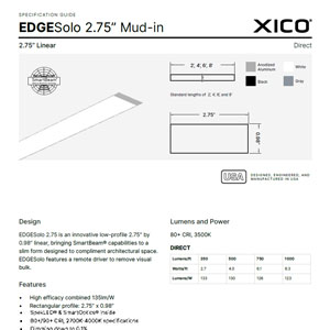 EDGESolo 275 Mud-In Specification Guide