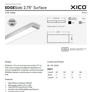 EDGESolo 275 Surface Specification Guide
