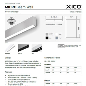 MICROBeam 140 Wall Specification Guide