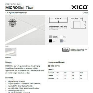 MICROSlot 140 TBar Specification Guide