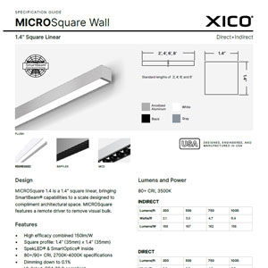 MICROSquare 140 Wall Specification Guide