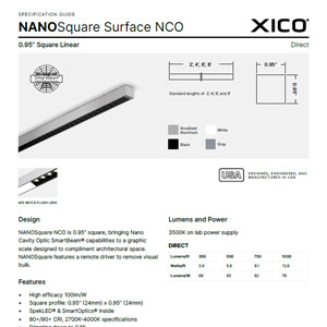 NANOSquare 95 NCO Surface Specification Guide
