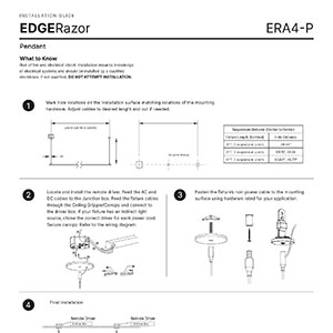 EDGERazor Pendant Installation Instructions