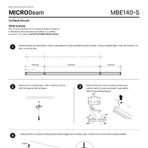 MICROBeam 140 Surface Installation Instructions
