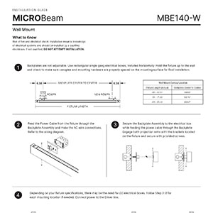MICROBeam 140 Wall Mount Installation Instructions