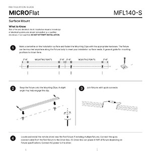 MICROFlat 140 Surface Installation Instructions