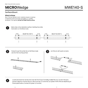 MICROWedge 140 Surface Installation Instructions