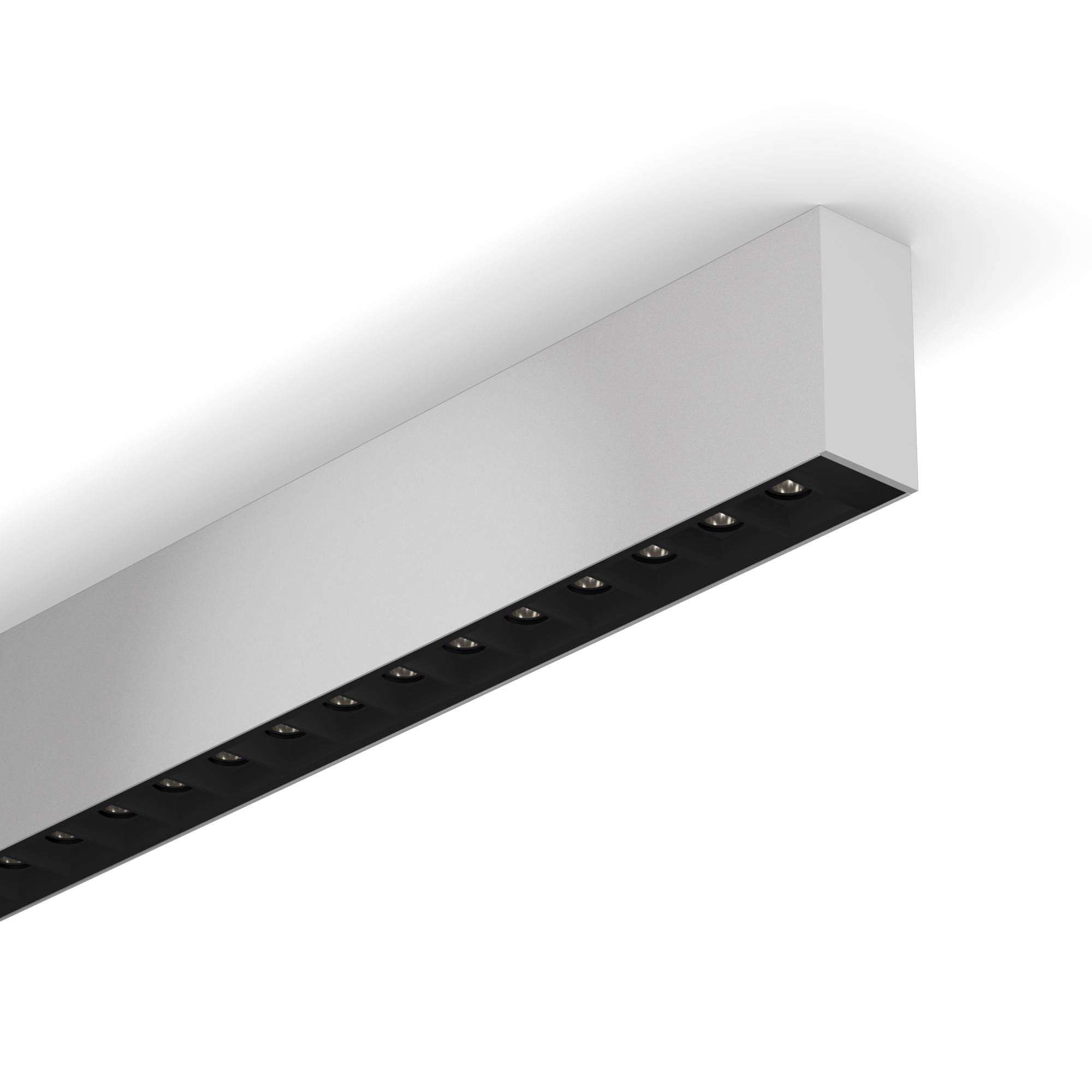 Surface mounted linear with integral on-board driver
MICROBeam MCO Surface is a 1.4” x 2.95” sized linear for surface mounting, typically to a drywall ceiling. MICROBeam MCO Surface includes an integral, field serviceable, on-board driver. MICROBeam MCO Surface brings SmartBeam® capabilities up to a powerful 2000 lumens per foot combined direct and indirect. It’s small size designed to compliment architectural space. MICROBeam MCO Surface is fully field serviceable and can be supplied in continuous runs and a variety of visually appealing shapes.
Typical Applications

 	Offices and co-working spaces
 	Schools, colleges and universities
 	Retail spaces