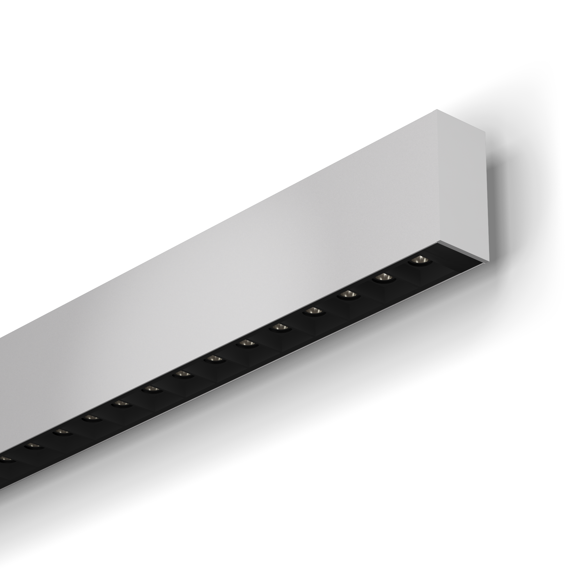 Wall mounted linear with integral on-board driver
MICROBeam MCO Wall is a 1.4” x 2.95” sized linear for surface mounting, typically to a wall ceiling. MICROBeam MCO Wall includes an integral, field serviceable, on-board driver. MICROBeam MCO Wall brings SmartBeam® capabilities up to a powerful 2000 lumens per foot combined direct and indirect. It’s small size designed to compliment architectural space. MICROBeam MCO Wall is fully field serviceable and can be supplied in continuous runs and a variety of visually appealing shapes.
Typical Applications

 	Offices and co-working spaces
 	Schools, colleges and universities
 	Retail spaces