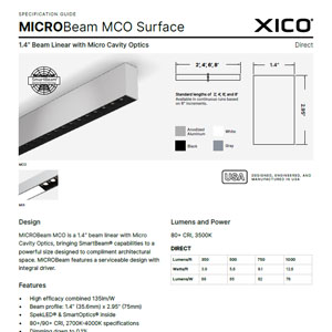 MICROBeam 1.4" Surface MCO Specification Guide