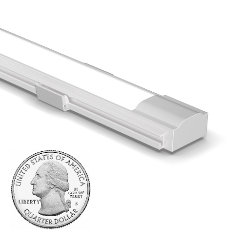 Low Profile LED Rail with Asymmetric and Wide Angle Light
The MICROCosine® incorporates a unique, patented, wide-angle optic to deliver the perfect indirect “batwing” and patented 