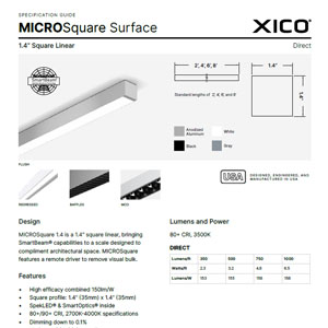 MICROSquare 140 Surface Specification Guide