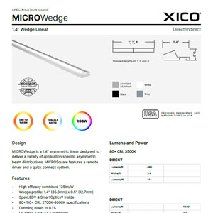 MICROWedge 140 Surface Specification Guide