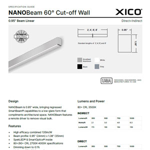 NANOBeam 0.95 60° Cut-off Wall Specification Guide