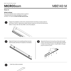 MICROBeam 140 Mud-In Installation Instructions