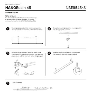 NANOBeam 95-45 Surface Installation Instructions