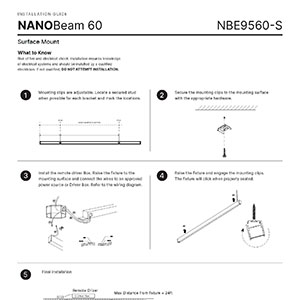NANOBeam 95-60 Surface Installation Instructions