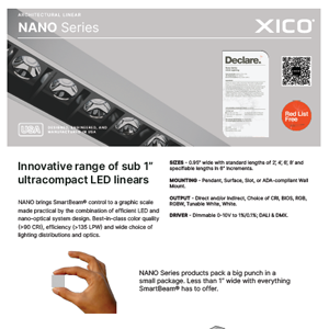 Nano Series Brochure