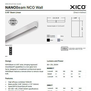 NANOBeam 0.95" NCO Wall Specification Guide