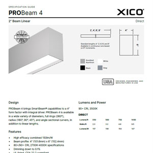 PROBeam 4 Specification Guide