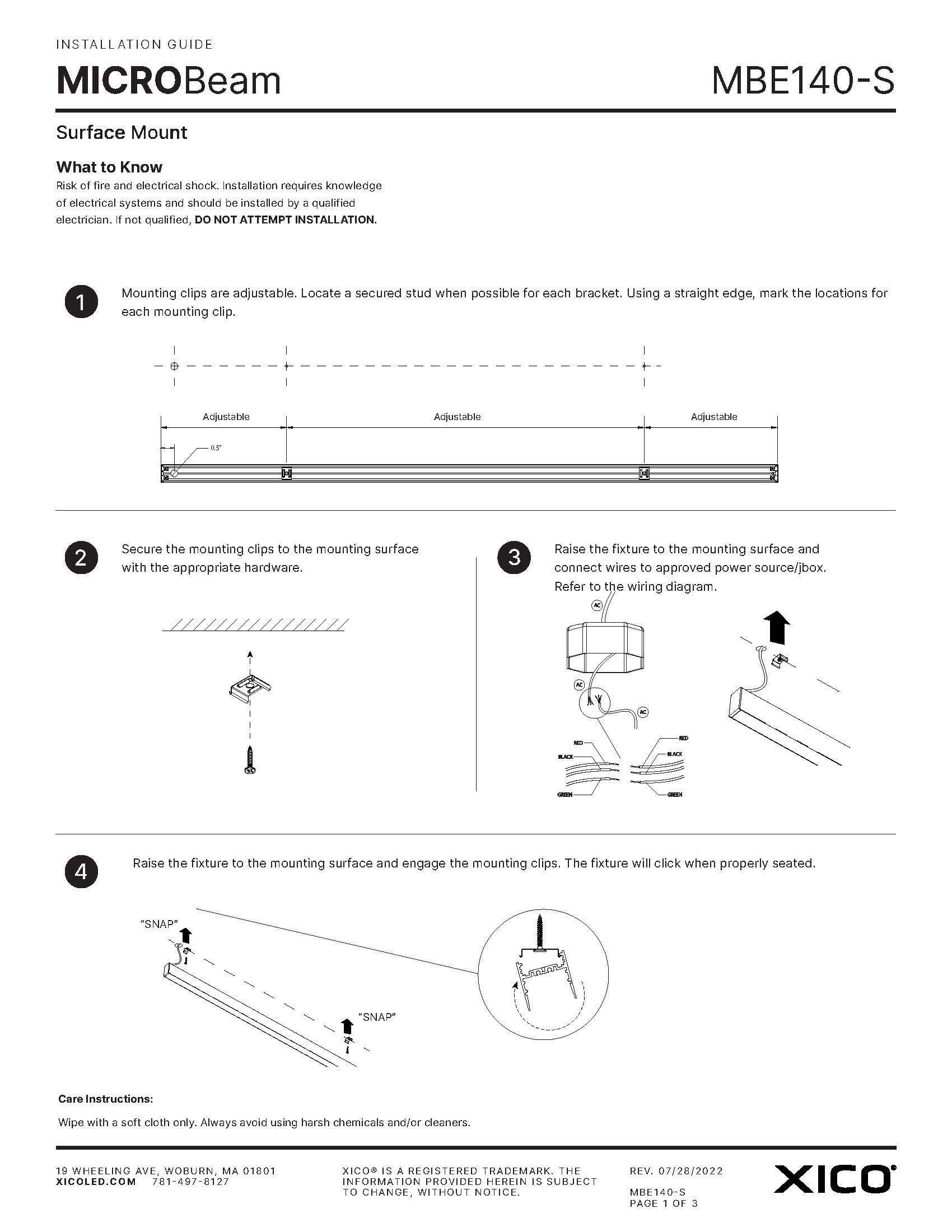 MICROBeam Surface Installation Guide