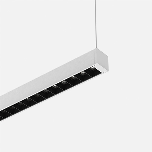 Product Code: NSQ95NCO-P
0.95” Compact Linear LED Pendant Mount
NANOSquare NCO Pendant is a 0.95” square suspended LED linear light fixture, providing both direct (down) and indirect (up) lighting.  NANOSquare NCO Pendant delivers SmartBeam® capabilities to an ultrasmall graphic scale that complements architectural space. NANOSquare NCO Pendant features a remote driver and 
