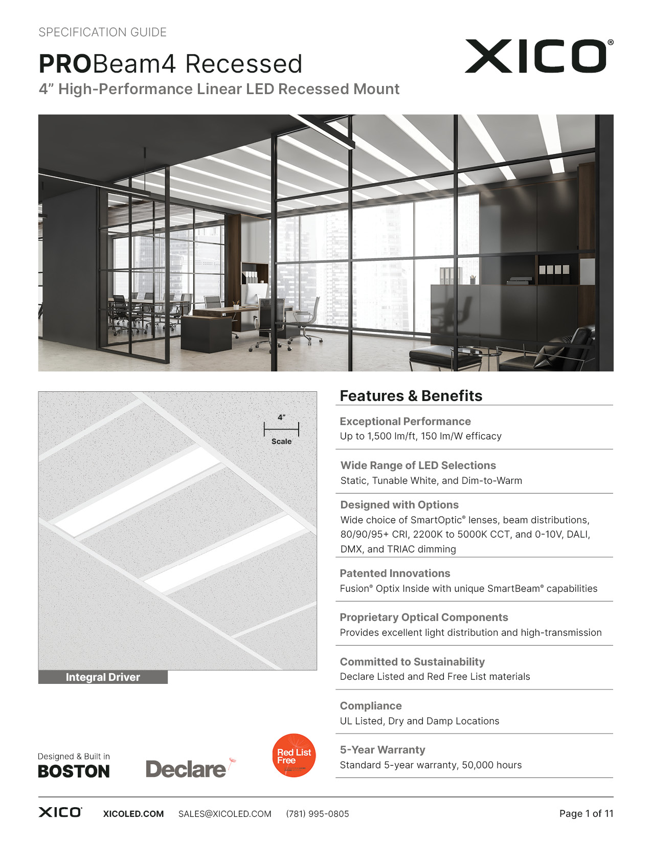 PROBeam4 Recessed Specification Guide
