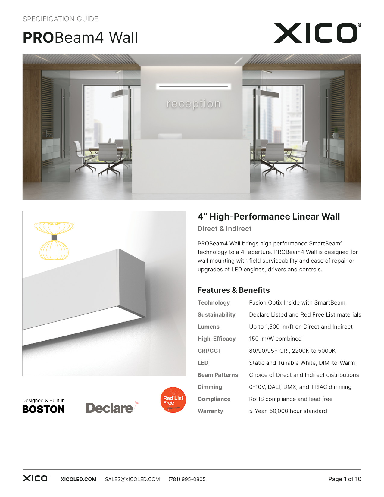 PROBeam4 Wall Specification Guide