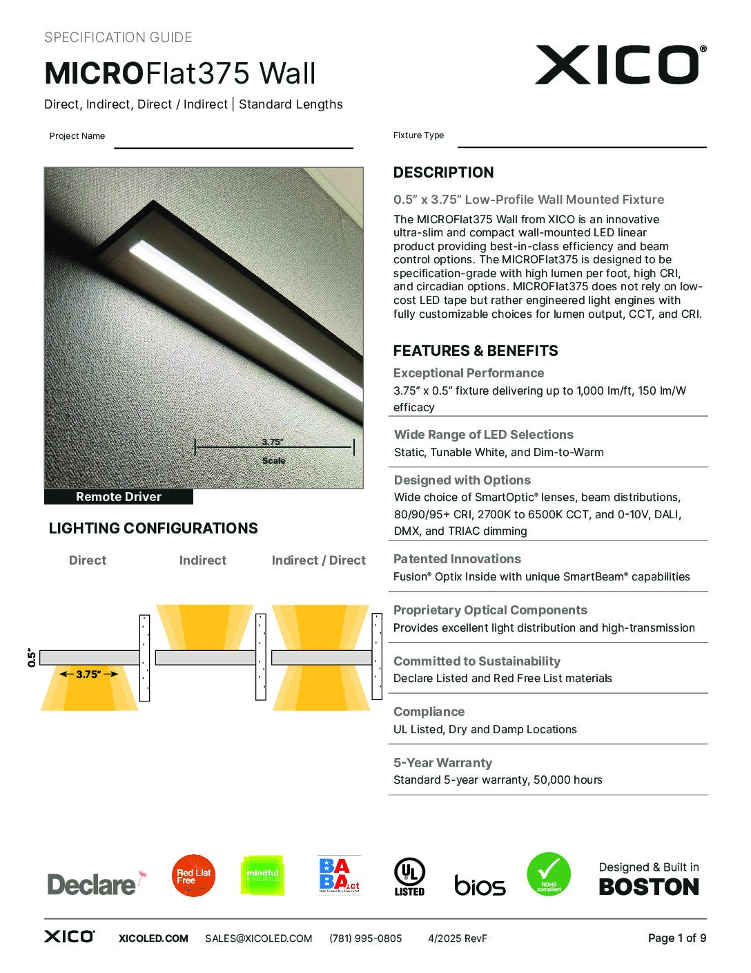 MICROFlat375 Wall Mount
