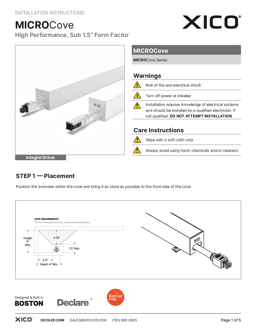 MICROCove Installation Instructions