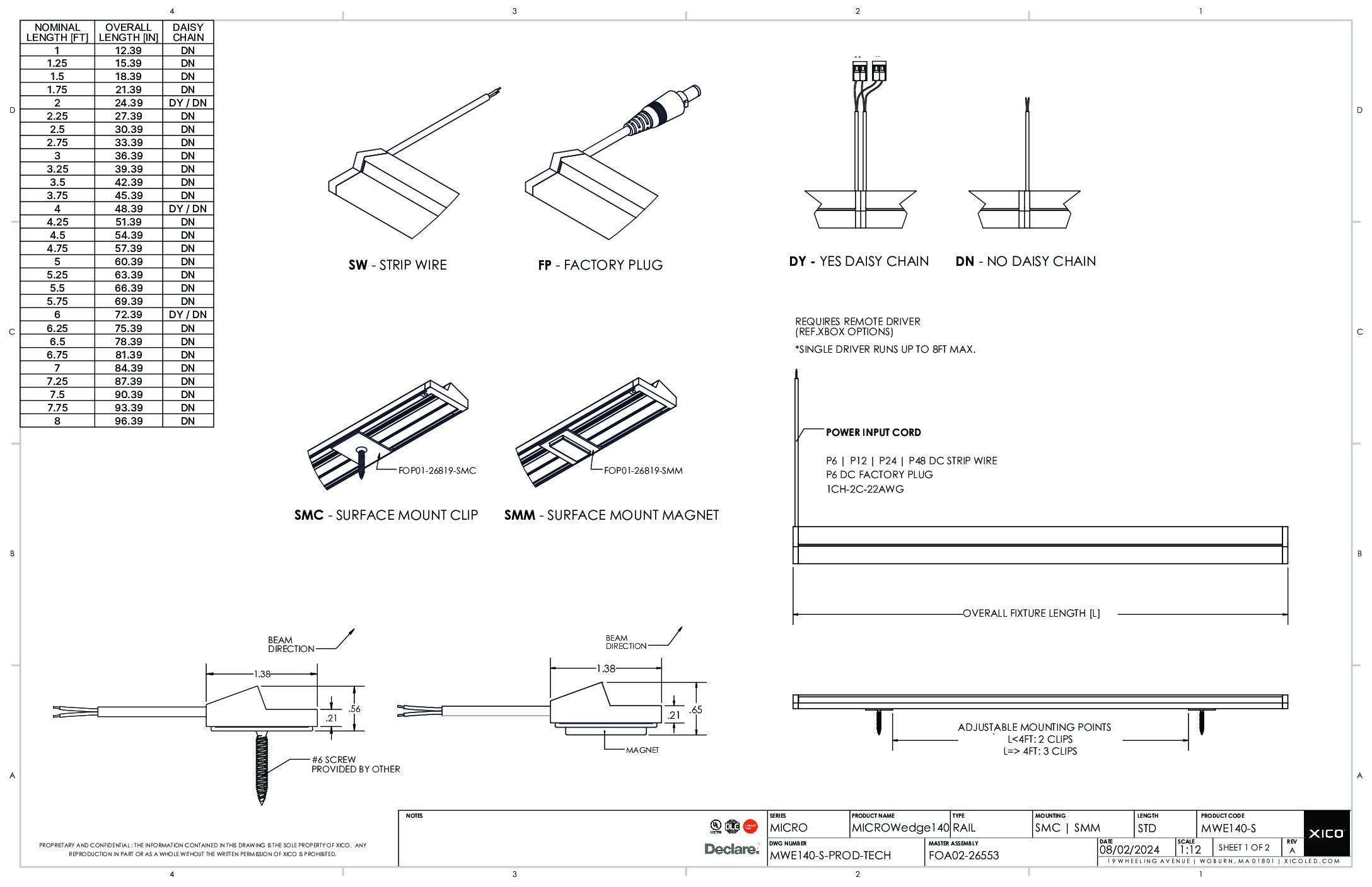 MICROWedge Technical Drawings